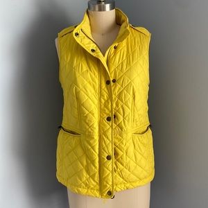 Talbots yellow vest size XS